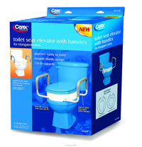 Apex Riser Toilet Seat With Arms by Carex