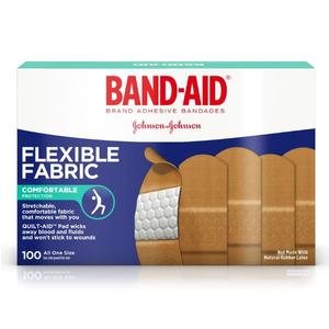 Johnson & Johnson Band-Aid Flexible Fabric Adhesive Bandages
