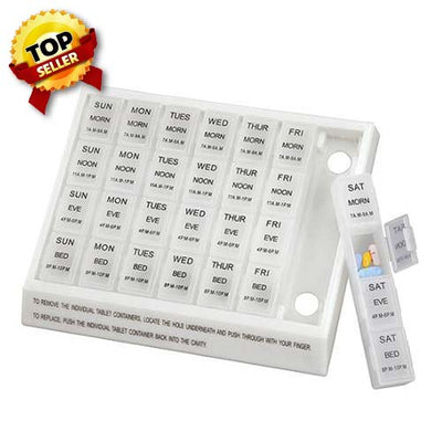 Mabis DMI Healthcare Large Weekly Medication Planner By Briggs Healthcare