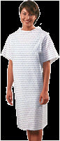 Deluxe Heavyweight Cloth Patient Gown by Dynatronics