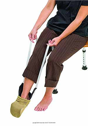 Mabis DMI Deluxe Sock Aid with 29" L Straps, White by Briggs Healthcare