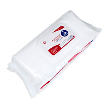 Dynarex Premoistened Adult Washcloths, 9" x 13" Soft Pack Refill - Package of 64