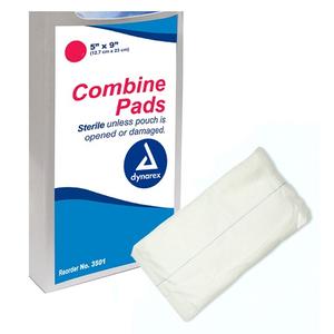 Dynarex Non-Adherent Combine Pad 5" x 9"