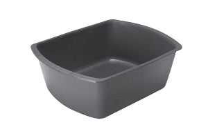 Rectangular Wash Basin 8 qt, Graphite/Mauve, Plastic
