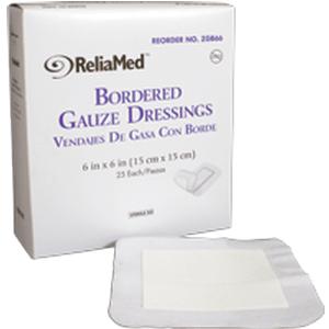 Sterile Bordered Gauze Dressing by ReliaMed
