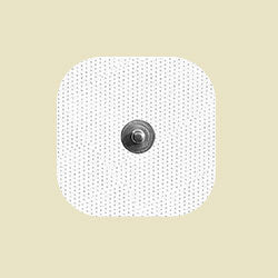 UltraStim Single Snap White Cloth Electrode By Axelgaard - Package of 4