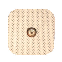 White Cloth Premium Snap Electrode, 2.0" x 2.0"