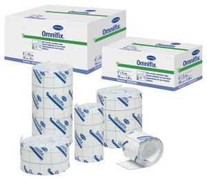 Dressing Retention Tape with Liner Omnifix Elastic Skin Friendly Nonwoven White NonSterile