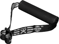 CanDo Handle with Adjustable Webbing for Exercise Bands & Tubing by Fabrication Enterprises