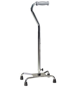 Chrome Aluminum Quad Cane by Graham-Field Inc