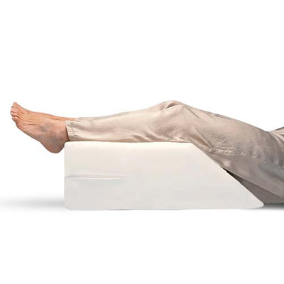 Elevating Leg Rest with White Polycotton Cover 20" x 26" x 8"