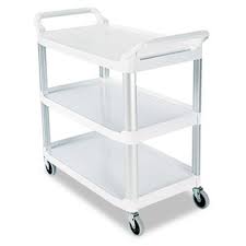 3 Shelf Poly Utility Cart by Ideal Medical Products