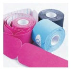 Kinesiology Tape, 2''x16.4' Roll Pre-Cut, 10 inch strips by Therapists Choice
