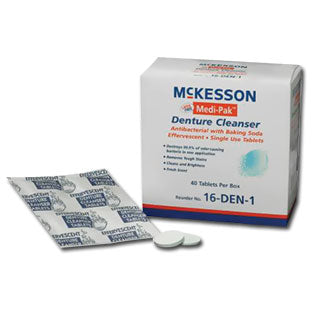 Medi-Pak Denture Cleaner Tablets by McKesson Brand - Box of 40