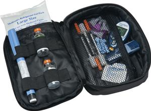 Diabetic Travel Organizer Plus 5" x 6-1/2" x 2-1/2" by Medicool