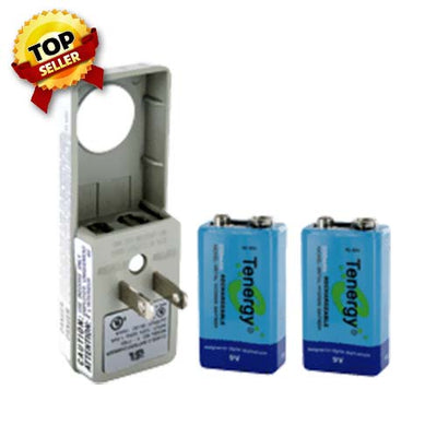 Medi-Stim Inc 9 Volt Rechargeable Battery Kit with 2 Batteries & Charger