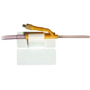 Cath-Secure Multi-Purpose Tube Holder 2-1/2" L Tab, 3" x 1-3/4" W Base by M.C. Johnson - Box of 50