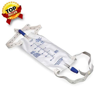 AMSure® Leg Bag with Twist-Turn Valve and Strap Medium, 600mL by Amsino Urological