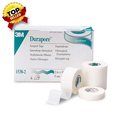 Durapore Silk-Like Tape, 1 inch x 10 yds Box of 12 by 3M