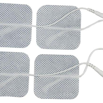 2" Square Blue Cloth  Gel Electrodes - Package of 4