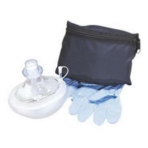 CPR Micromask Clear, Replaceable Valve, Blue Pouch by Microtek Medical