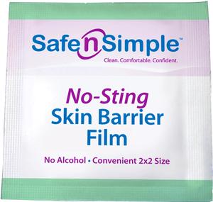 Safe n' Simple Alcohol Free No Sting Skin Barrier Wipes