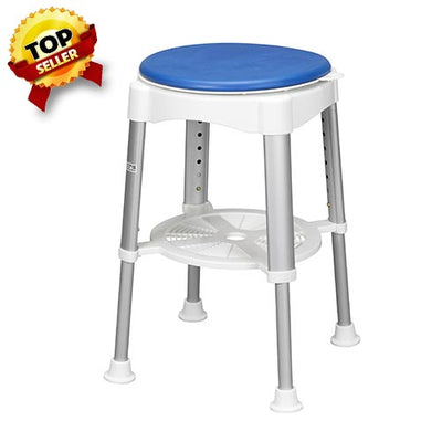 Bath Stool with Padded Rotating Seat