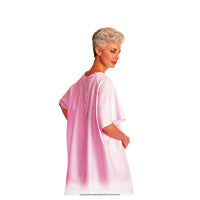 Snap Wrap Exam Gown Pink Without Cuff by Salk Inc