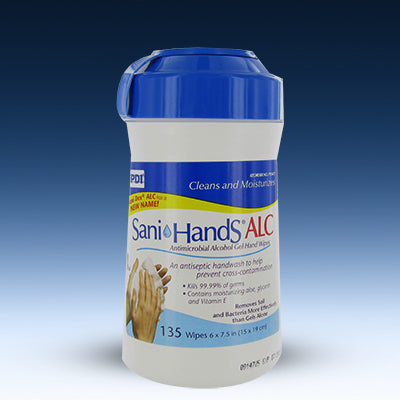 Sani-Hands ALC Antimicrobial Alcohol Gel Hand Wipes by Professional Disposables