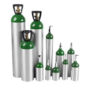 E Oxygen Cylinder with Post Valve 680L Capacity, 111mm dia by Aftermarket Group - Case of 6
