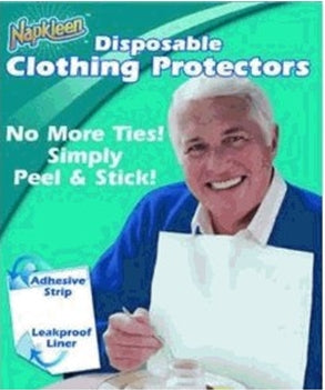 Napkleen Disposable Adult Bib, Large, 13" x 18" by Val Med