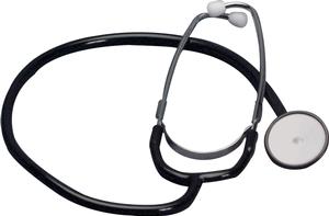 Mabis Spectrum Nurse Stethoscope 30" L, Latex-Free, Adult, Black